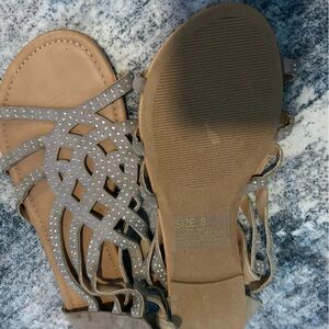 Mixit Tan Rhinestone Sandals